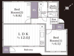 2階部分61.17m2南東向き2LDK