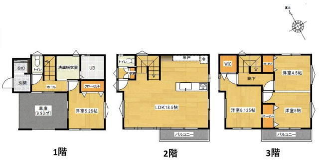 松戸市上矢切 新築戸建 南西×北西の角地!