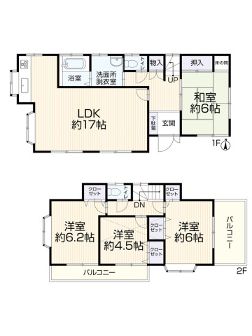 市川市大野町4丁目 中古戸建 全室南向き4LDK