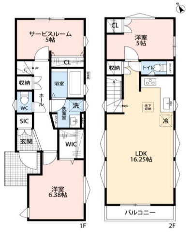 浦安市堀江6丁目 新築戸建 ウォークインクローゼット付き!